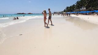 Playa Del Carmen Mexico // Beach Walk Tour Riviera Maya