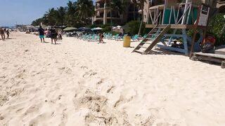 Playa Del Carmen Mexico // Beach Walk Tour Riviera Maya