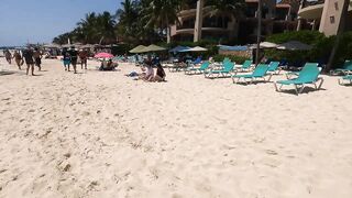 Playa Del Carmen Mexico // Beach Walk Tour Riviera Maya