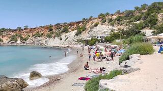 Ibiza 2022: Cala d'Hort Beach | Playa de Cala d'Hort | Verano in Ibiza [4k]