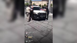 White Karen arrested for being racist to Norman Powell on his Instagram live