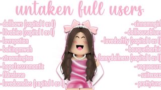 50+ AESTHETIC ROBLOX username ideas! *UNTAKEN* || mxddsie ♡