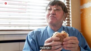 Man eet al 50 jaar (bijna) iedere dag een hamburger