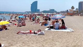 Barcelona beach walk 2022 / beach Barceloneta ????️????????Spain best beaches