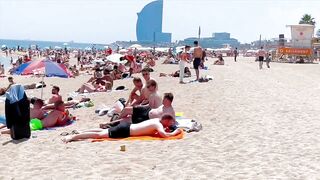 Barcelona beach walk 2022 / beach Barceloneta ????️????????Spain best beaches