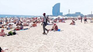 Barcelona beach walk 2022 / beach Barceloneta ????️????????Spain best beaches