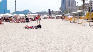 Barcelona beach walk 2022 / beach Barceloneta ????️????????Spain best beaches