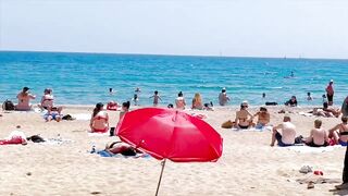 Barcelona beach walk 2022 / beach Barceloneta ????️????????Spain best beaches