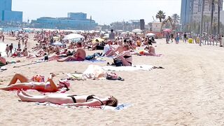 Barcelona beach walk 2022 / beach Barceloneta ????️????????Spain best beaches