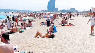 Barcelona beach walk 2022 / beach Barceloneta ????️????????Spain best beaches