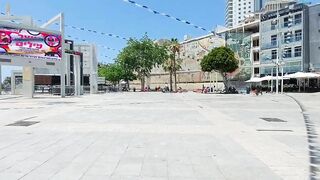 Center of Netanya with a lovely Beach Restaurants and Cafe everywhere up to down the Beach