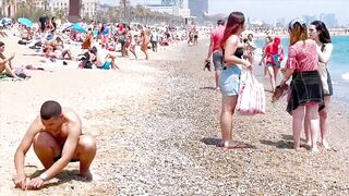 Barcelona beach walk / awesome beach Sant Miquel with cute people ????