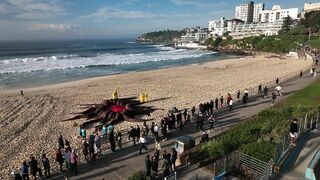 Stranger Things portal at Bondi Beach Australia