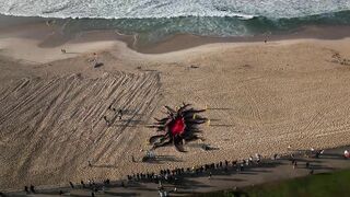 Stranger Things portal at Bondi Beach Australia