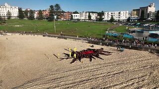 Stranger Things portal at Bondi Beach Australia