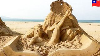 Fulong Beach, SAND SCULPTURE. Taiwan.