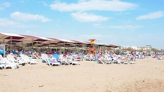 SIDE EVRENSEKI CROWN and ROYAL Hotels BEACH WALKING TURKEY #side #turkey #evrenseki