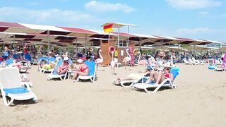 SIDE EVRENSEKI CROWN and ROYAL Hotels BEACH WALKING TURKEY #side #turkey #evrenseki