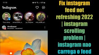 Fix instagram feed not loading refreshing | instagram scrolling problem instagram nao carrega o feed