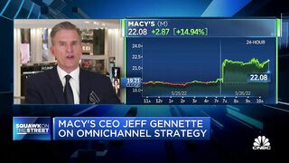 Back-to-office and travel categories are trending up, says Macy's CEO Jeff Gennette