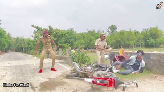 Must Watch New Funny Video New Comedy Video 2022 Try To Not Laugh Epi 2 Police V/S Biker by BFM