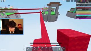 I accidently join @MiniBloxia game and then beat him.., roblox bedwars