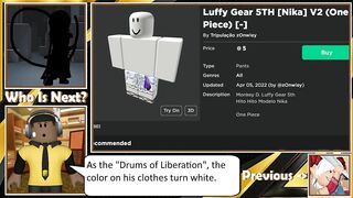 How to make Luffy Gear 5 in Roblox