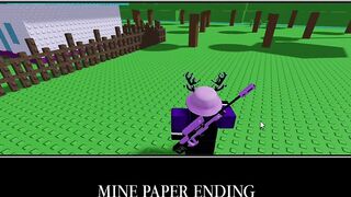 ROBLOX NPCs are becoming smart!  - Mine Paper Ending