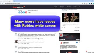 Is Roblox down, Roblox white screen