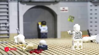 LEGO Zombie Fight | Police Vs Giant Zombie Apocalypse Challenge