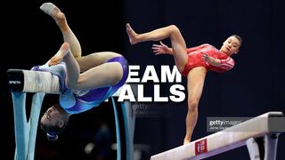 Gymnastics Falls | Beam Fail Compilation 2022