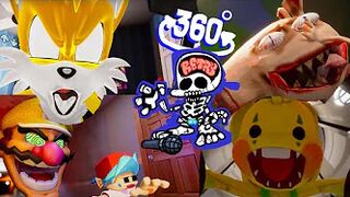 FNF 360° Game Over Screen Compilation (Tails, Peppa.exe, Bunzo Bunny)
