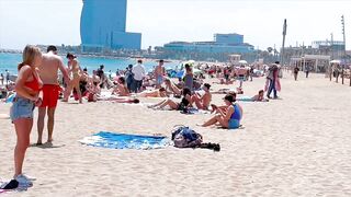 Barcelona beach walk 2022 / beach Sant Miquel ????️????????Spain best beaches