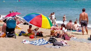 Beach Somorrostro / Barcelona beach walk 2022????????????️Spain best beaches