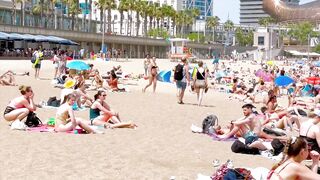 Beach Somorrostro / Barcelona beach walk 2022????????????️Spain best beaches