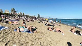 IBIZA Beach Summer - Beautiful Barcelona Beach Best Beach Travel Vlog Walking 4K