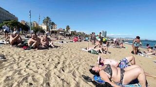 IBIZA Beach Summer - Beautiful Barcelona Beach Best Beach Travel Vlog Walking 4K