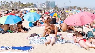 Barcelona beach walk 2022 / Beach Bogadell ????????????️Spain best beaches