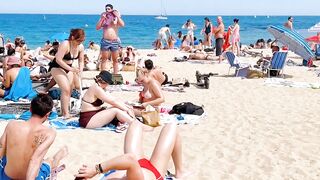 Barcelona beach walk 2022 / Beach Bogadell ????????????️Spain best beaches