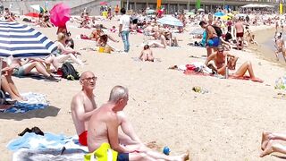 Beach Barceloneta / Barcelona beach walk 2022????️????????Spain best beaches