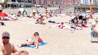 Beach Barceloneta / Barcelona beach walk 2022????️????????Spain best beaches