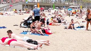 Beach Barceloneta / Barcelona beach walk 2022????️????????Spain best beaches