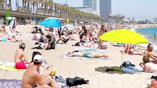 Beach Barceloneta / Barcelona beach walk 2022????️????????Spain best beaches