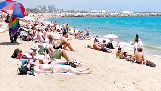 Beach Barceloneta / Barcelona beach walk 2022????️????????Spain best beaches