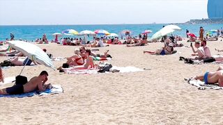 Beach Barceloneta / Barcelona beach walk 2022????️????????Spain best beaches