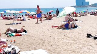 Beach Barceloneta / Barcelona beach walk 2022????️????????Spain best beaches