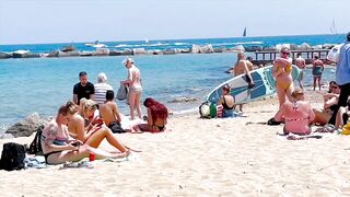 Beach Barceloneta / Barcelona beach walk 2022????️????????Spain best beaches