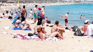 Beach Barceloneta / Barcelona beach walk 2022????️????????Spain best beaches