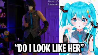 Ranboo Dresses Up as HATSUNE MIKU (Anime Cosplay)