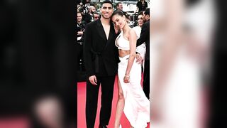 Achraf Hakimi et Hiba Abouk enflamme Cannes #shorts #cannes #2022 #celebrity #short #maroc